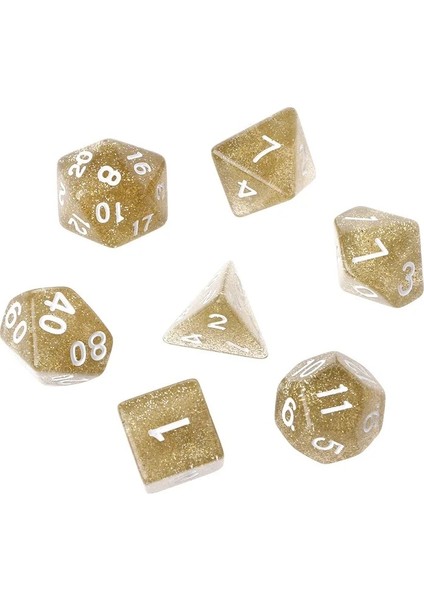 Y Tarzı Dragon Pathfinder D20 D12 2XD10 D8 D6 D4 Için 7 Adet Parıldayan Çokyüzlü Zar (Yurt Dışından)