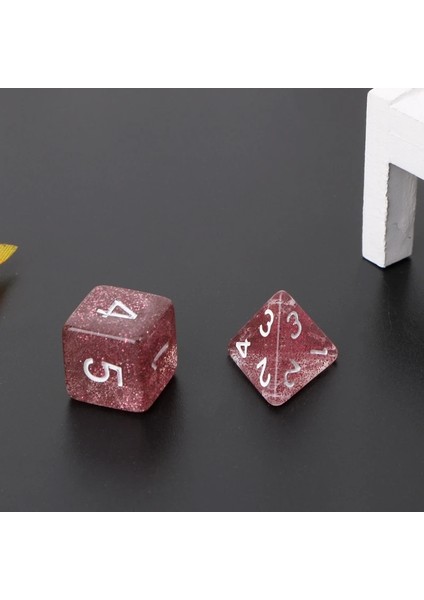 Y Tarzı Dragon Pathfinder D20 D12 2XD10 D8 D6 D4 Için 7 Adet Parıldayan Çokyüzlü Zar (Yurt Dışından)