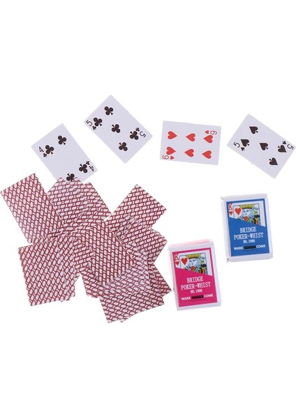 PKP-0002-A Stili Mini Sevimli Oyun Kartları Bebekler Için Minyatür 1:12 Minyatür Oyunlar Poker Kart Oyunu Bebekler Için Plastico Aksesuar Ev Dekorasyonu (Yurt Dışından) fiyatları