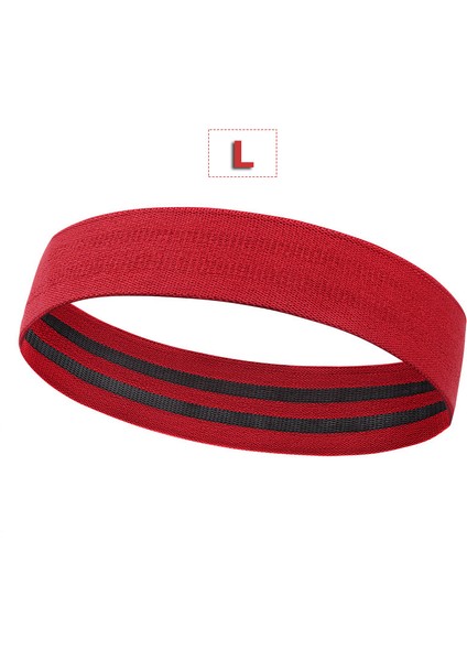 Kırmızı L Tarzı Unisex Ganimet Bandı Kalça Daire Döngü Direnç Bandı Bacaklar Için Egzersiz Egzersizi Uyluk Glute Popo Çömelme Bantları Kaymaz Tasarım (Yurt Dışından)