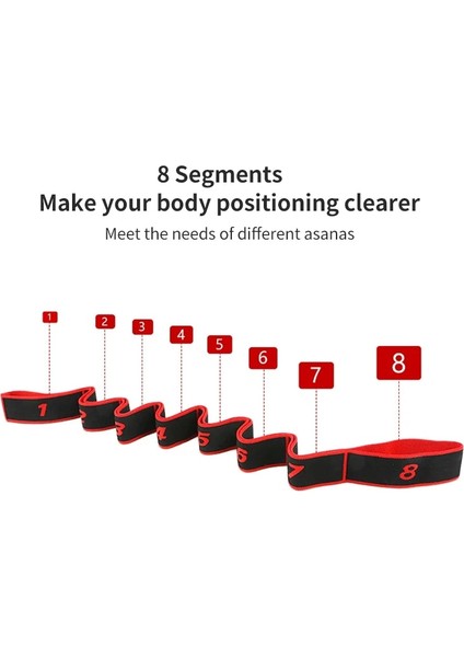 Gül Kırmızısı 95X4CM Stili Yeni Yoga Askı 90*4cm Streç Askı Pilates Kemeri Bel Kolları Bacak Yoga Egzersiz Direnç Bantları (Yurt Dışından) indirimleri