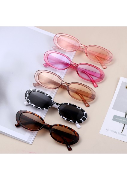 No.8 Stili Kadınlar Için Retro Güneş Gözlüğü Oval Polarize UV400 Vintage Gözlük Basit Moda Shades Dağcılık Balıkçılık Aksesuar (Yurt Dışından)