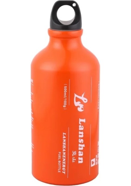 Turuncu Tarzı 500ML Alüminyum Alaşımlı Açık Kamp Gaz Fuel Oil Şişesi Barbekü Benzinli Gazyağı Sıvı Gaz Tankı Yakıt Depolama Şişesi (Yurt Dışından)
