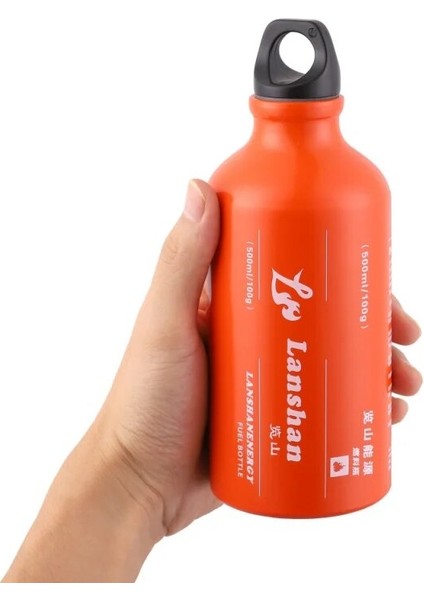 Turuncu Tarzı 500ML Alüminyum Alaşımlı Açık Kamp Gaz Fuel Oil Şişesi Barbekü Benzinli Gazyağı Sıvı Gaz Tankı Yakıt Depolama Şişesi (Yurt Dışından) fiyatları