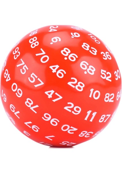 Kırmızı Stil Dnd Rpg Masa Oyunları Için Ipli Çantalı D100 Zar Boyutu (Yurt Dışından)