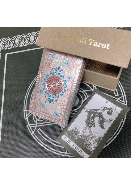 Güneş ve Ay Tarzı Kahverengi Tarot Kartı Hediye Kutusu Lüks Set Altın Folyo Sıcak Damgalama Pvc Su Geçirmez Aşınmaya Dayanıklı Masa Oyunu Solitaire Kehanet (Yurt Dışından) indirimleri