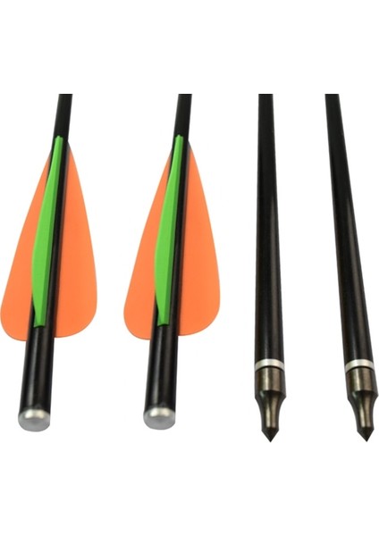 Okçuluk Arbalet Cıvataları Fiberglas Ok 3 "tpu Kanatlı Düz ​​nock Okçuluk Yay Atış Açık Spor (Yurt Dışından)