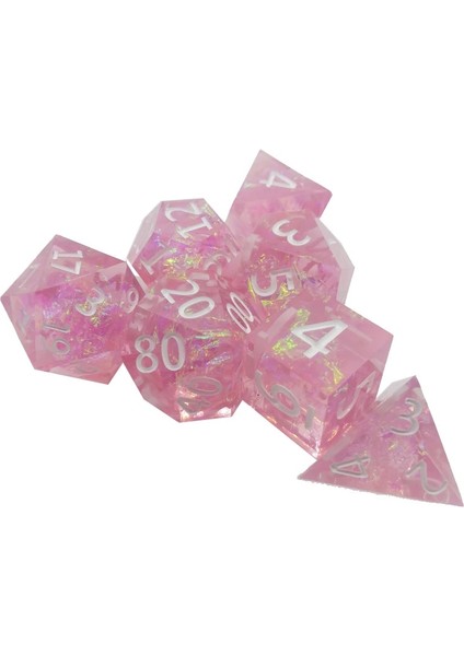 No.1 Tarzı 7 Takım Çokyüzlü Reçine Zar Dnd Rpg Masa Oyunu Eğlence Zar (Yurt Dışından) modelleri