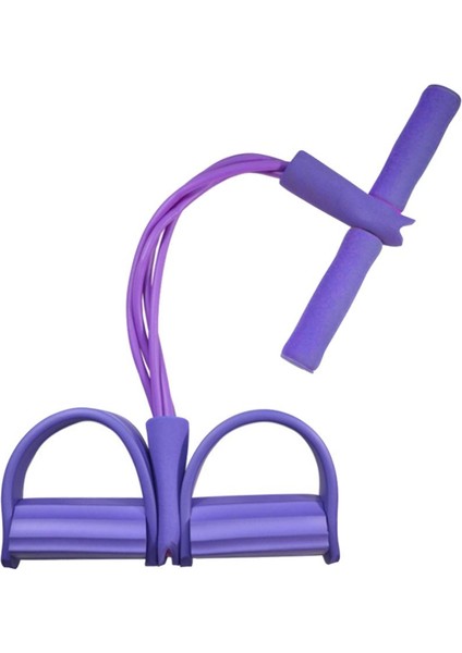 Mor Tarzı Çok Fonksiyonlu 4 Tüp Elastik Çekme Halatı Ayak Pedalı Vücut Ince Yoga Direnç Bantları Egzersiz Spor Egzersiz Fitness Ekipmanları (Yurt Dışından)