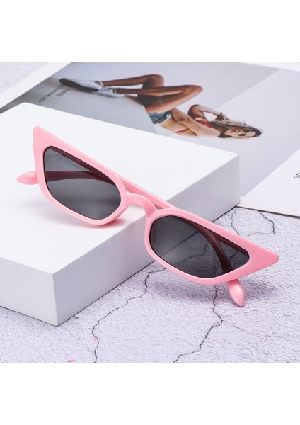No.9 Tarzı Yeni Kadın Vintage Kedi Göz Güneş Gözlüğü Moda Küçük Çerçeve UV400 Güneş Shades Gözlük Sokak Gözlük Bisiklet Sürüş Güneş Gözlüğü (Yurt Dışından)