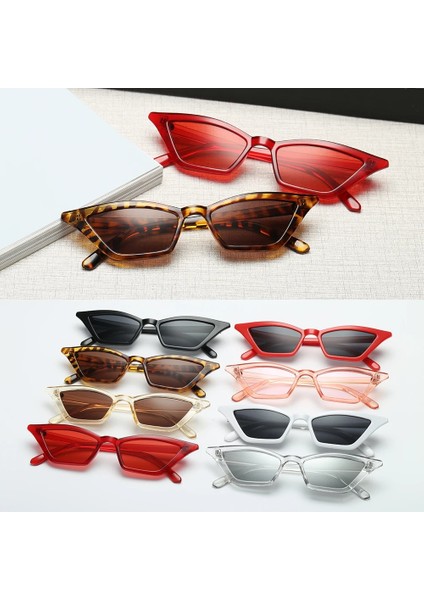 No.9 Tarzı Yeni Kadın Vintage Kedi Göz Güneş Gözlüğü Moda Küçük Çerçeve UV400 Güneş Shades Gözlük Sokak Gözlük Bisiklet Sürüş Güneş Gözlüğü (Yurt Dışından) modelleri