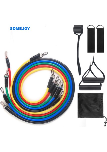 17 Adet Tarzı Lateks Direnç Bantları ve Eğitim Egzersiz Yoga Tüpleri Çekme Halatı Kauçuk Genişletici Elastik Bantlar Fitness Ekipmanları (Yurt Dışından) modelleri