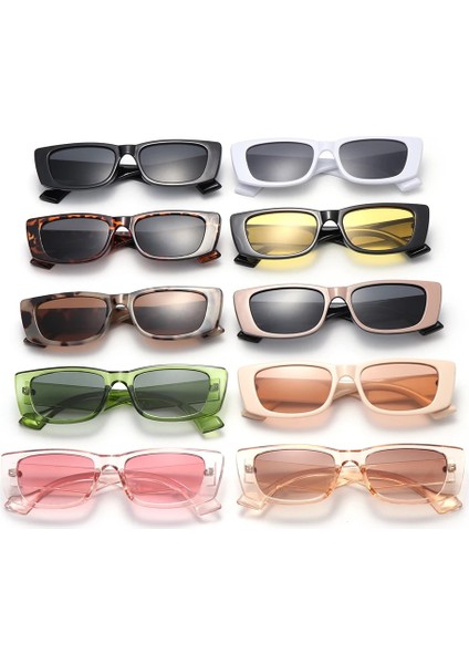 C02 Stili 2021 Yeni Yaz Dikdörtgen Güneş Gözlüğü Retro Küçük Çerçeve Güneş Gözlükleri Kadın Lady Ins Popüler Yaz Plaj Tonları Seyahat Gözlük (Yurt Dışından) fiyatları