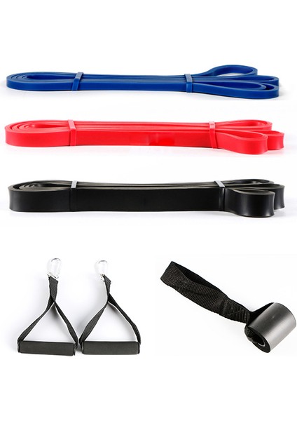 Sarı Stil Direnç Bandı 41 "fitness Kauçuk Pull Up Crossfit Güç Lateks Genişletici Asılı Yoga Döngü Bandı Kapı Mandalı Kolu ile (Yurt Dışından)