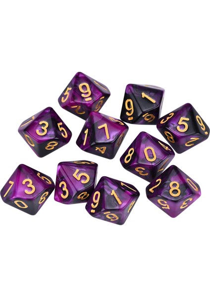 A4 Stili World Of Darkness L5R Game Için 10 D10 Zar Seti (Yurt Dışından)