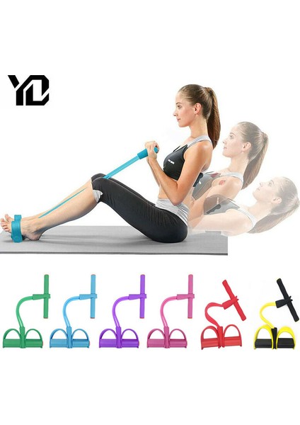 Yeni Mavi Stil Fitness Direnç Bantları 4 Dirençli Elastik Çekme Halatları Egzersiz Aleti Göbek Elastik Bantları Ekipmanları Kapalı Fitness Salonu Egzersizi (Yurt Dışından) fiyatları