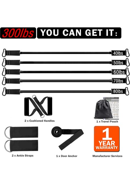 SET-200LB-12PCS Stili 300LB Fitness Ganimet Direnci Elastik Bant Egzersiz Eğitimi Için Ev Egzersiz Spor Salonu Dambıl Koşum Seti Genişletici Ekipman (Yurt Dışından) fırsatları