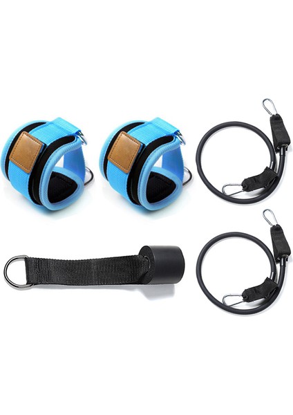 E-Mavi Stili Yazın Fitness Egzersiz Direnç Bandı Ayak Bileği Kayışı Manşet Kablo Makinesi Fitness Direnç Bandı Eğitimi Ev Gym Fitness Ekipmanları (Yurt Dışından)