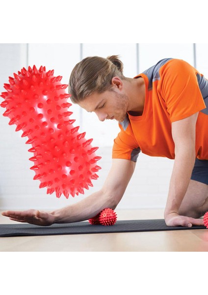 Kırmızı Stil Yoga Fıstık Masaj Topu Dikenli Tetik Noktası Rölyef Duyusal Top Sağlık Spor Salonu Kas Gevşeme Aparatı (Yurt Dışından) fiyatları