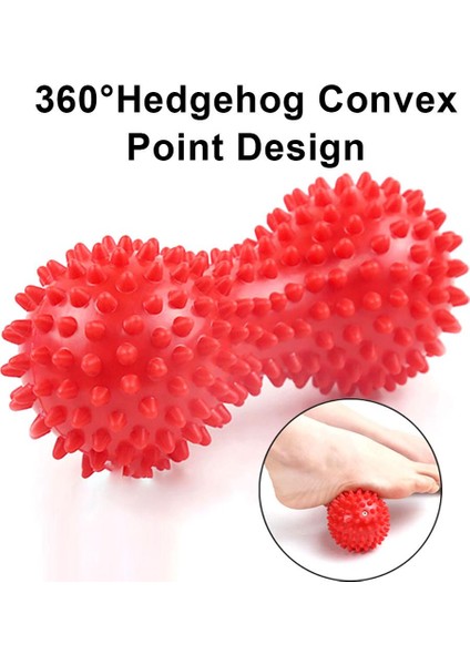 Kırmızı Stil Yoga Fıstık Masaj Topu Dikenli Tetik Noktası Rölyef Duyusal Top Sağlık Spor Salonu Kas Gevşeme Aparatı (Yurt Dışından) fırsatları