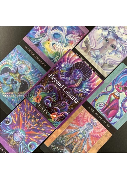 TS70 Tarzı Beyond Lemurya Oracle Ingilizce Tarot Kartları Aile Tatil Partisi Oyun Kartları Güverte Tarot Kartları Masa Oyunları (Yurt Dışından) indirimleri