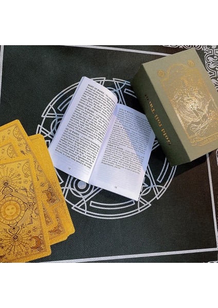 Renkli Stil Kart Geri Apollo Altın Folyo Tarot Sıcak Damgalama Pvc Su Geçirmez Aşınmaya Dayanıklı Masa Oyunu Solitaire Kehanet Hediye Seti Lüks (Yurt Dışından) fırsatları