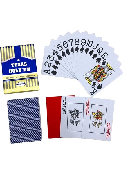 1kırmızı 1mavi Tarzı 2 Setlot Üst Sınıf Çift Buzlu Bakara Texas Hold'em Kraliyet Poker Kartı Lazer Kutusu Su Geçirmez Plastik Iskambil Kartları Masa Oyunu (Yurt Dışından) fırsatları