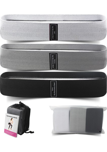 Bir Set Tarzı Kumaş Direnç Bantları Ganimet Bandı Seti Spor Ekipmanları Egzersiz Yoga Sporları Için Elastik Elast Glute Bandı Fitne Eğitimi (Yurt Dışından)