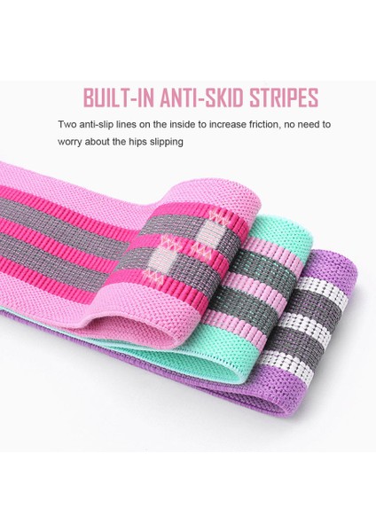 Bir Set Tarzı Kumaş Direnç Bantları Ganimet Bandı Seti Spor Ekipmanları Egzersiz Yoga Sporları Için Elastik Elast Glute Bandı Fitne Eğitimi (Yurt Dışından) fırsatları