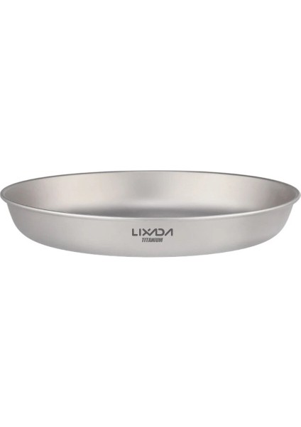 350ML Tarzı ml Titanyum Tabak Ultralight Akşam Yemeği Meyve Tabağı Kızartma Tavası Açık Kamp Sırt Çantasıyla Barbekü Sofra (Yurt Dışından)