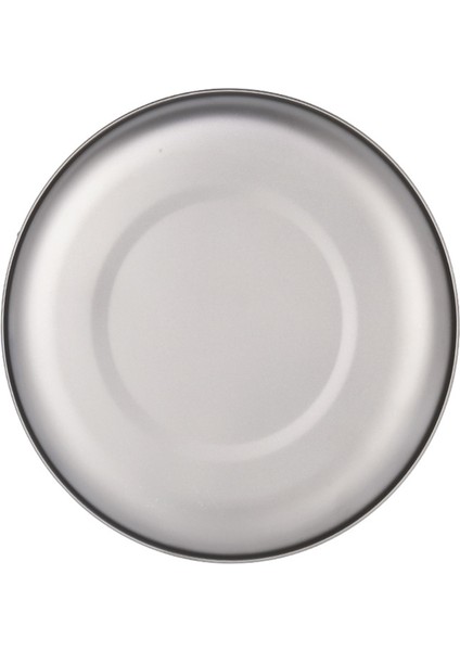 350ML Tarzı ml Titanyum Tabak Ultralight Akşam Yemeği Meyve Tabağı Kızartma Tavası Açık Kamp Sırt Çantasıyla Barbekü Sofra (Yurt Dışından)