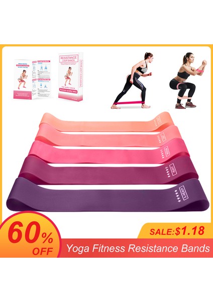 Set-D Stili Yoga Crossfit Direnç Bantları Spor Pilates Genişletici Fitness Sakız Spor Salonu Egzersiz Ekipmanları Için 5 Seviye Kauçuk Eğitim Çekme Halatı (Yurt Dışından) fiyatları