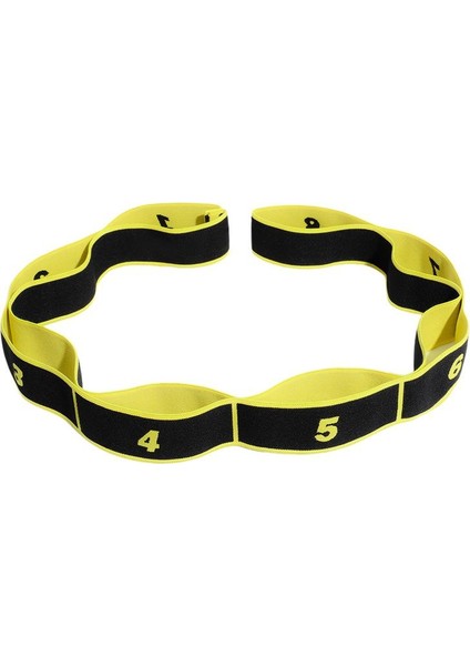 Sarı Stil Yoga Çekme Kayışı Kemer Polyester Lateks Elastik Latin Dansı Germe Bandı Döngü Yoga Pilates Gym Fitness Egzersiz Direnç Bantları (Yurt Dışından)