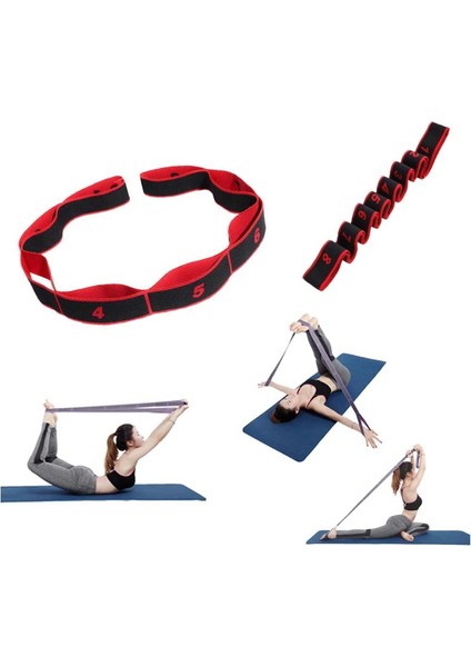 Sarı Stil Yoga Çekme Kayışı Kemer Polyester Lateks Elastik Latin Dansı Germe Bandı Döngü Yoga Pilates Gym Fitness Egzersiz Direnç Bantları (Yurt Dışından) indirimleri