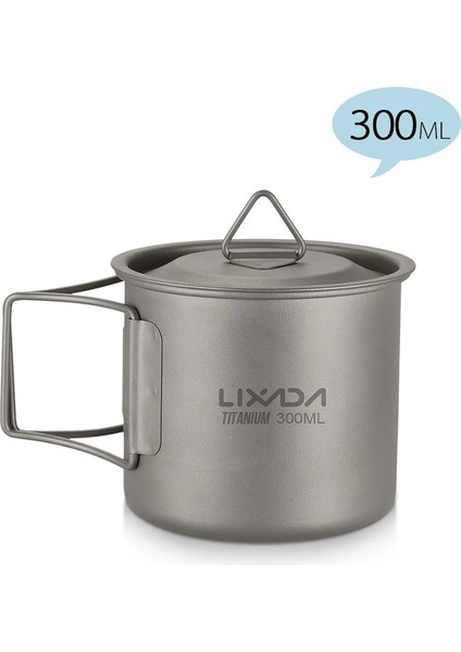 300ML Tarzı Tomshoo 750ML Ultralight Titanyum Bardak Tencere Açık Taşınabilir Su Bardağı Kupa Sofra Tencere Titanyum Pot Kamp (Yurt Dışından)