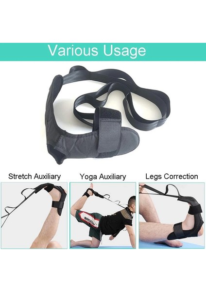Mavi Stil Yoga Esneklik Germe Bacak Sedye Kayışı Bale Tezahürat Dans Jimnastik Eğitmeni Yoga Esneklik Bacak Germe Kemeri (Yurt Dışından) modelleri