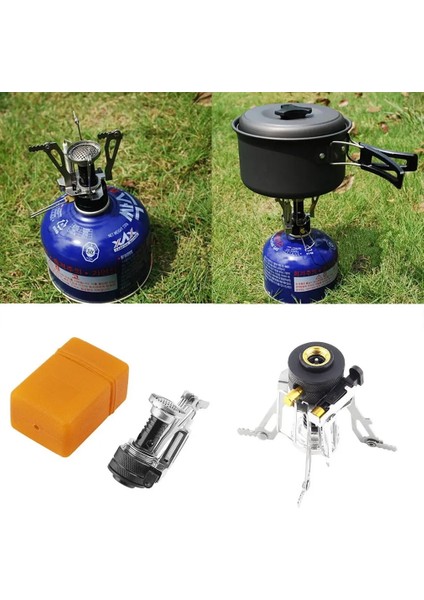 5 x 2,3 x 8 cm Stili Açık Gaz Sobası Brülörleri Katlanabilir Mini Çelik Kasa Taşınabilir Pişirme Araçları Yanan Kamp Ekipmanları Hayatta Kalma Fırını (Yurt Dışından) fırsatları