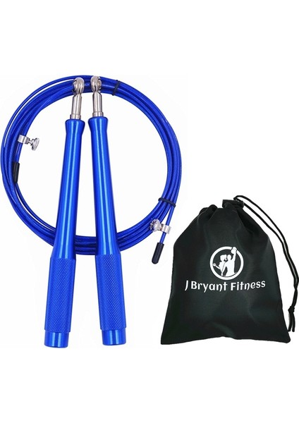 Mavi Stil Yüksek Hızlı Atlama Ipi 9.8 Ft Ayarlanabilir Egzersiz Ip Atlama Ipi 2 Mma Boks Crossfit Için Taşıma Çantası ile Rulman Çift Alt (Yurt Dışından)