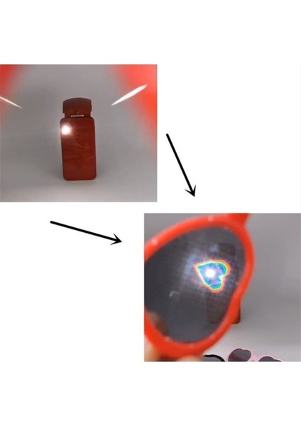 Siyah Stil Işıklar Değişim Kalp Şeklinde Kırınım Güneş Gözlüğü Özel Efekt Aşk Görüntüsü Oldu Kadın Modası Yaratıcı Sevgililer Günü Hediyeleri (Yurt Dışından) indirimleri