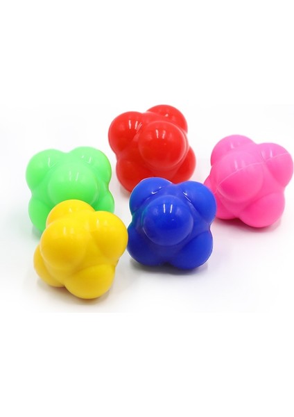 Yellow 56MM Style 5 Colors Fitness Training Reaction High Low Difficulty Silicone Hexagonal Speed Ball Workout Equipment (Yurt Dışından) modelleri