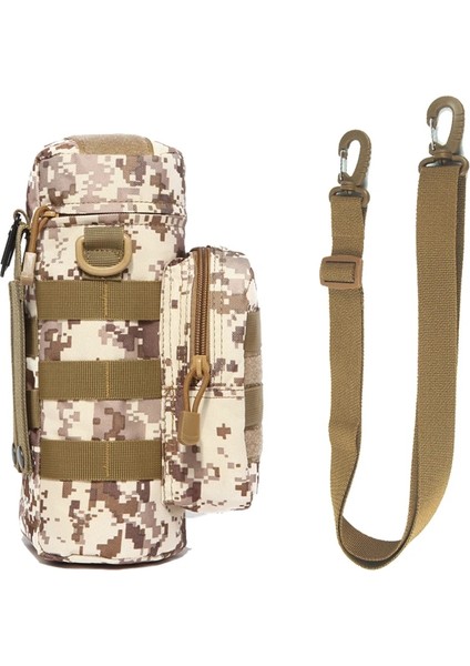 14 Omuz Askısı Stili Seyahat Su Şişesi Çantası Açık Taktik Kamuflaj Su Şişesi Saklama Torbaları Omuz Şişe Tutucu Çok Işlevli Şişe Kılıfı (Yurt Dışından)