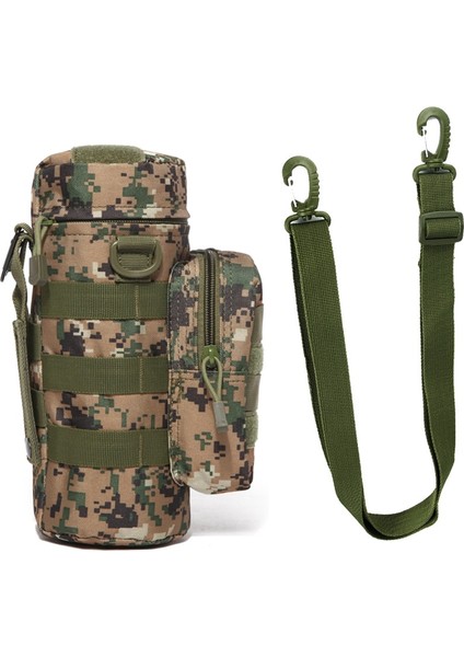 14 Omuz Askısı Stili Seyahat Su Şişesi Çantası Açık Taktik Kamuflaj Su Şişesi Saklama Torbaları Omuz Şişe Tutucu Çok Işlevli Şişe Kılıfı (Yurt Dışından) modelleri