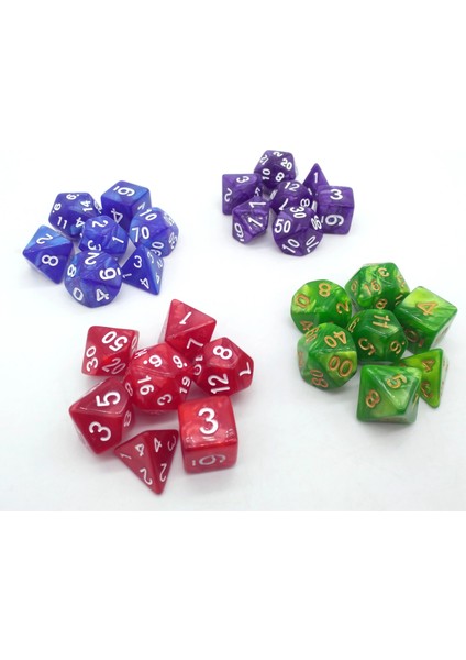 Pe6 Stili Tıtans Çokyüzlü Zar Seti Dnd Zarları Standart Boyut W Altın ve Beyaz Boyalı Sayılar Birçok Rol Oyunu Için (Yurt Dışından) indirimleri