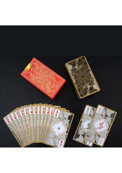 Dayanıklı Su Geçirmez Yarım Şeffaf Pvc Plastik Poker Kart Destesi Sihirli Oyun Kartları Seti Ejderha Yenilik Yüksek Li Hediye (Yurt Dışından)