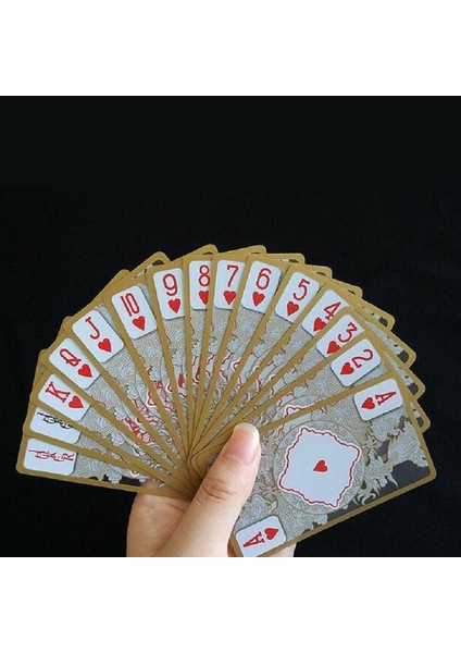 Dayanıklı Su Geçirmez Yarım Şeffaf Pvc Plastik Poker Kart Destesi Sihirli Oyun Kartları Seti Ejderha Yenilik Yüksek Li Hediye (Yurt Dışından)