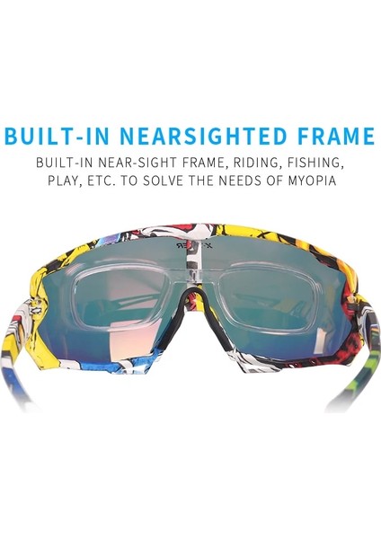 Renk 3 Tarzı 3 Mercek X-Tıger Polarize Bisiklet Güneş Gözlükleri UV400 Erkek Kadın Bisiklet Gözlükleri Glasse Lens Mtb Spor Rüzgar Geçirmez Güneş Gözlüğü Gözlük (Yurt Dışından)