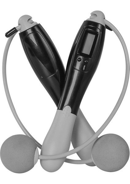 No.2 Tarzı Spor Aleti Atlama Ipleri Hd Ekran Kablosuz Ip Atlama Ipi Elektronik Sayma Çoklu Modlar Sıfır Ayar Veri Dönüştürme (Yurt Dışından)