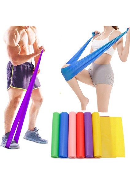 Mor Tarzı Ayak Bantları Için Yoga Bandı Germe Kauçuk Pilates Genişletici Fitness Elastik Bant Spor Eğitimi Direnç Kemerleri Jimnastik Sakız (Yurt Dışından)