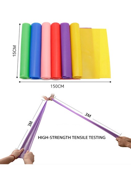 Mor Tarzı Ayak Bantları Için Yoga Bandı Germe Kauçuk Pilates Genişletici Fitness Elastik Bant Spor Eğitimi Direnç Kemerleri Jimnastik Sakız (Yurt Dışından)