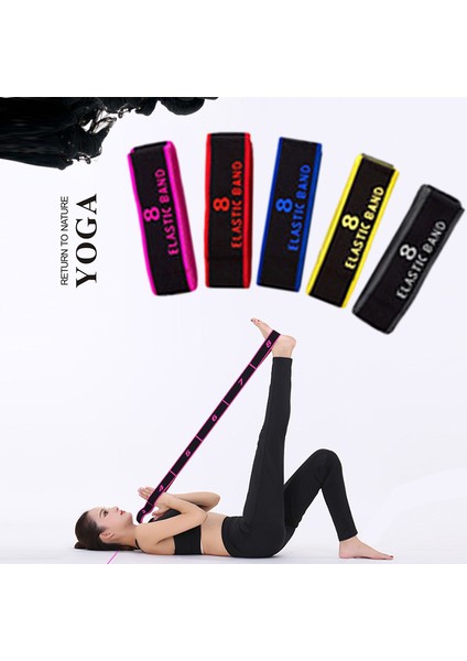 Sarı Stil Yoga Çekme Kayışı Kemer Polyester Lateks Elastik Latin Dansı Germe Bandı Döngü Yoga Pilates Gym Fitness Egzersiz Direnç Bantları (Yurt Dışından) modelleri